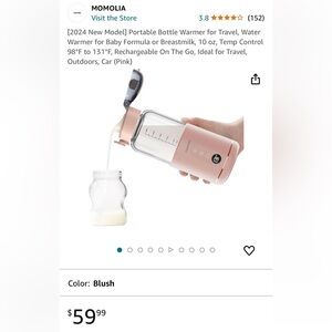 Momolia Portable Bottle Warmer NWT